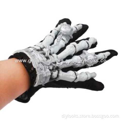 Halloween Scary Skeleton Bones Glow Gloves